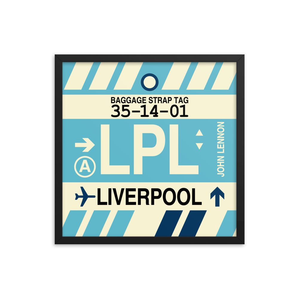 Travel-Themed Framed Print • LPL Liverpool Souvenir • YHM Designs - Image 05