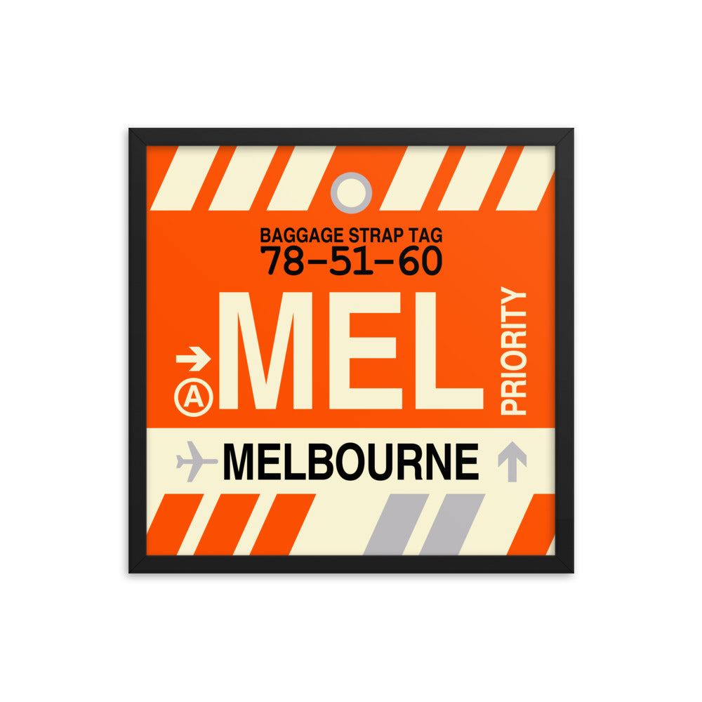 Travel-Themed Framed Print • MEL Melbourne Souvenir • YHM Designs - Image 05