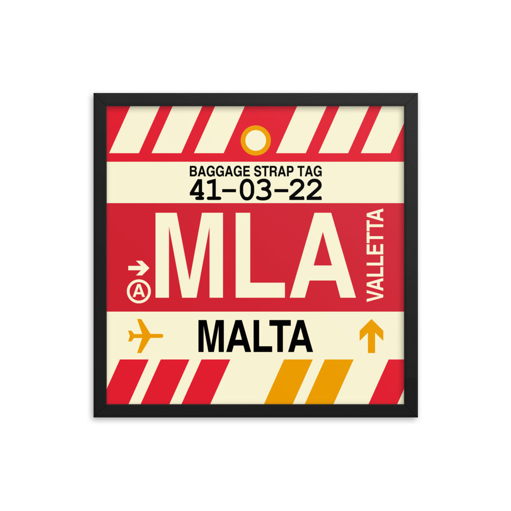 Travel-Themed Framed Print • MLA Valletta Souvenir • YHM Designs - Image 05