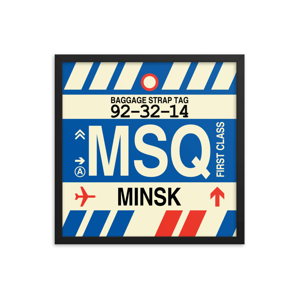 Travel-Themed Framed Print • MSQ Minsk Souvenir • YHM Designs - Image 05