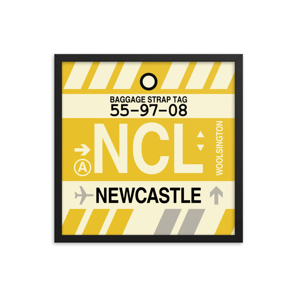 Travel-Themed Framed Print • NCL Newcastle Souvenir • YHM Designs - Image 05