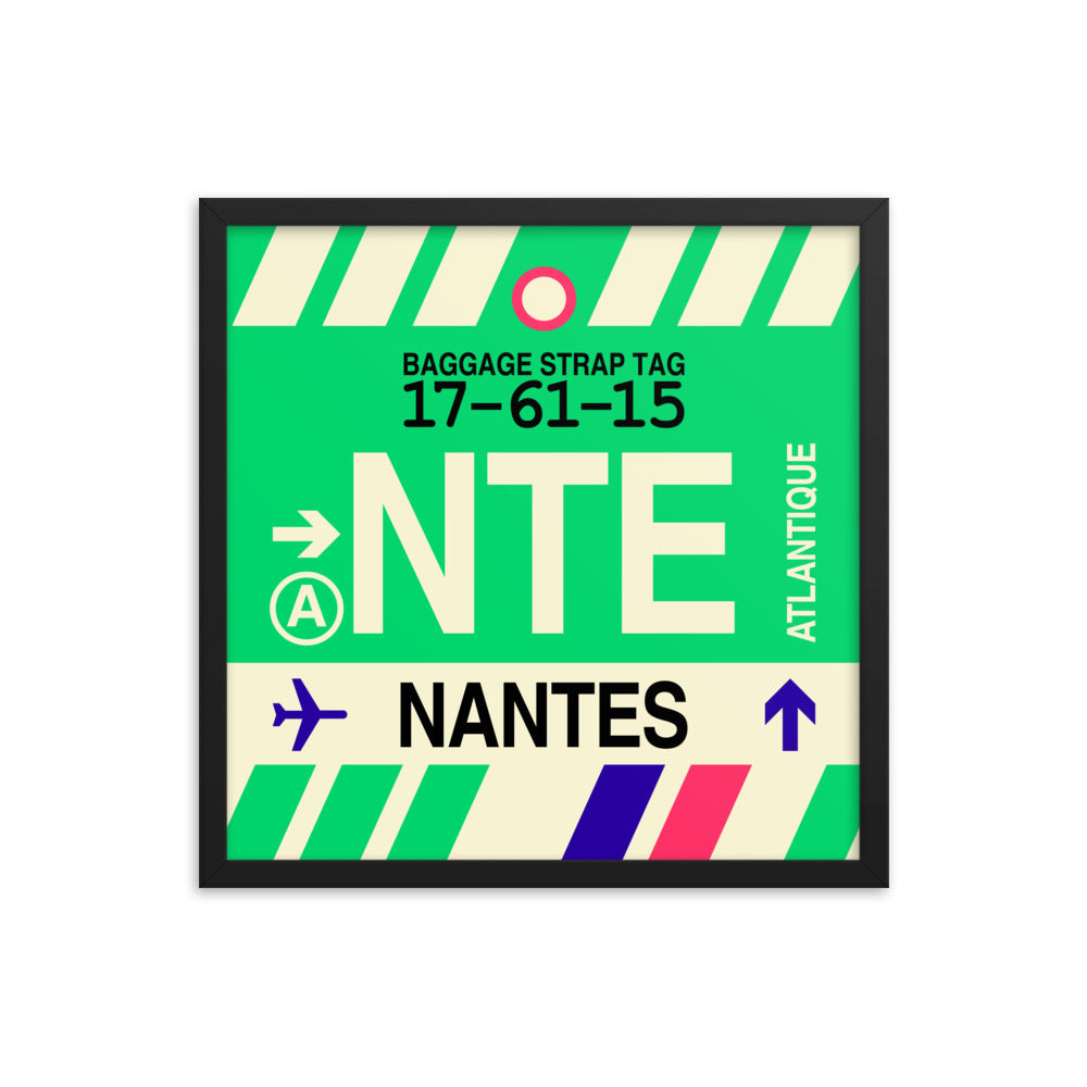 Travel-Themed Framed Print • NTE Nantes • YHM Designs - Image 05