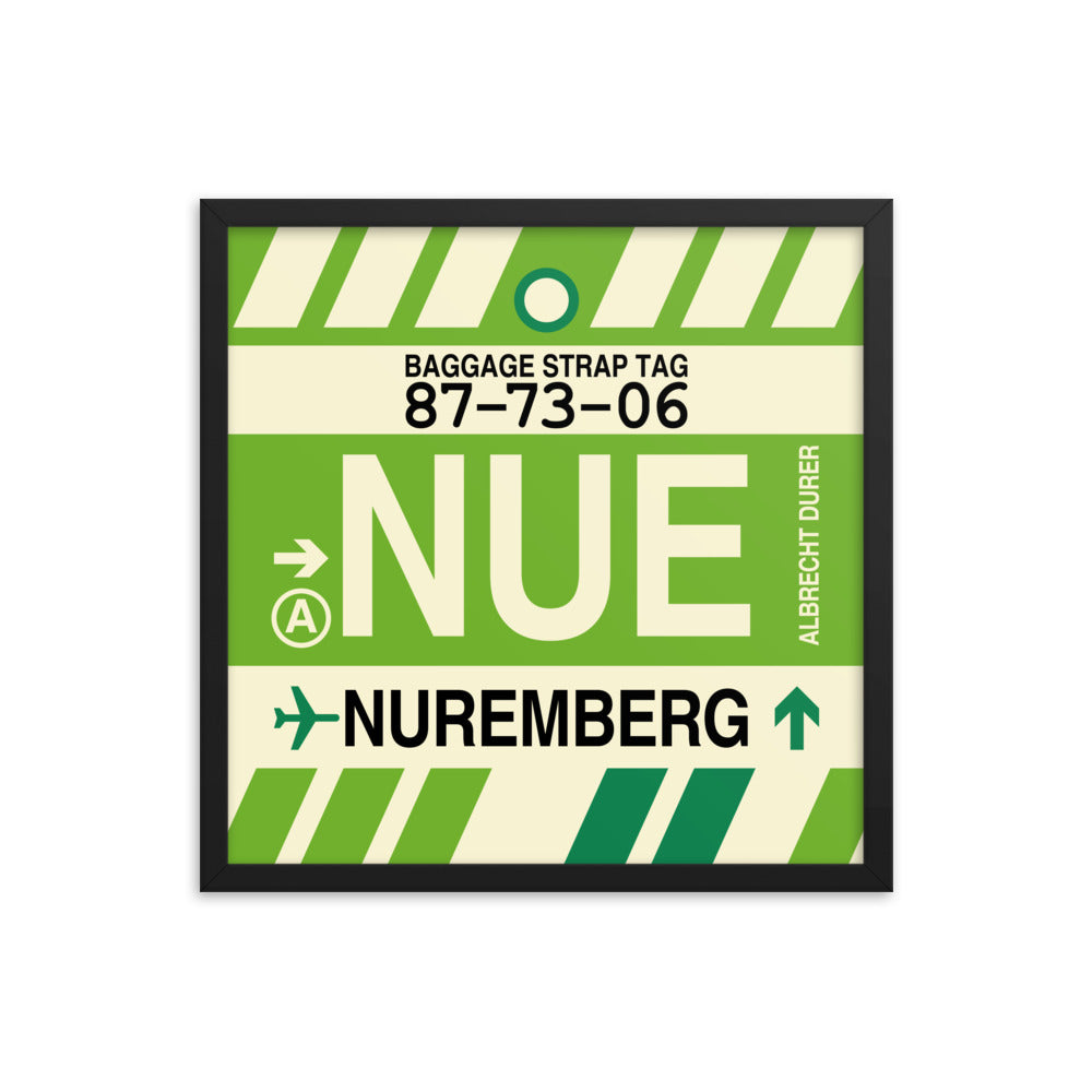 Travel-Themed Framed Print • NUE Nuremberg Souvenir • YHM Designs - Image 05