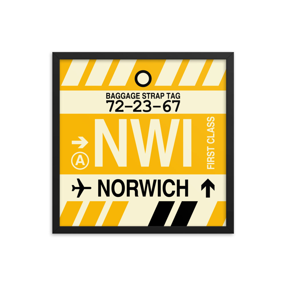 Travel-Themed Framed Print • NWI Norwich Souvenir • YHM Designs - Image 05