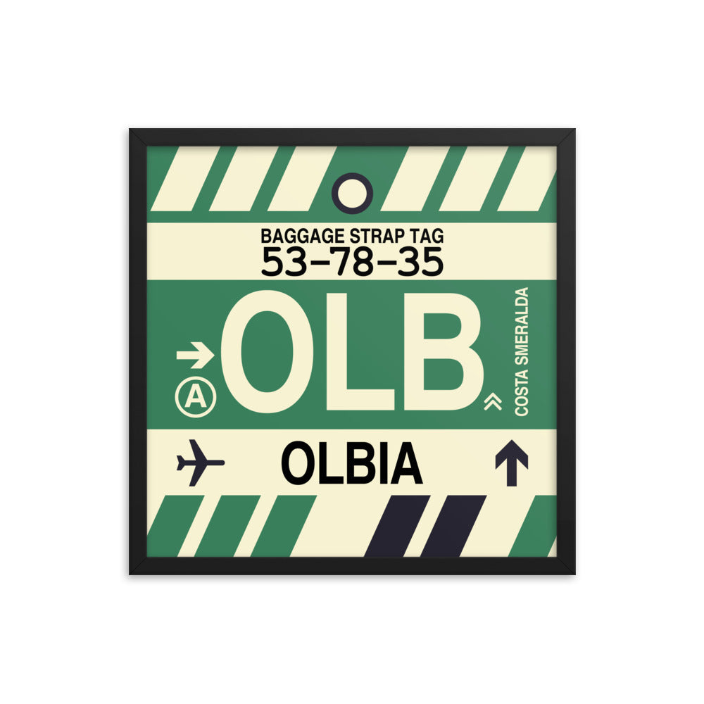Travel-Themed Framed Print • OLB Olbia Souvenir • YHM Designs - Image 05