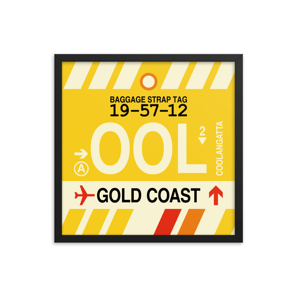 Travel-Themed Framed Print • OOL Gold Coast • YHM Designs - Image 05