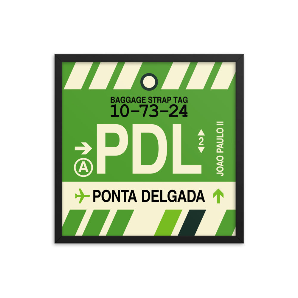 Travel-Themed Framed Print • PDL Ponta Delgada Souvenir • YHM Designs - Image 05