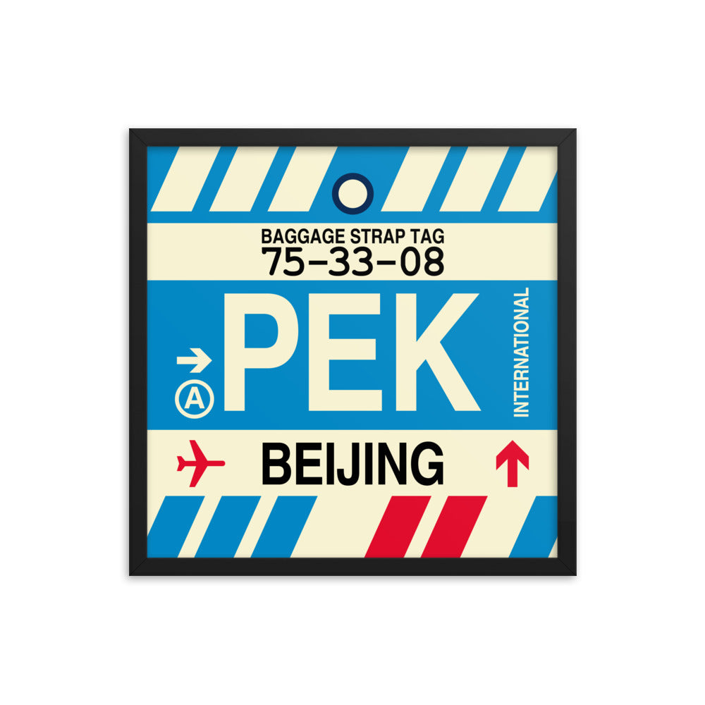 Travel-Themed Framed Print • PEK Beijing Souvenir • YHM Designs - Image 05