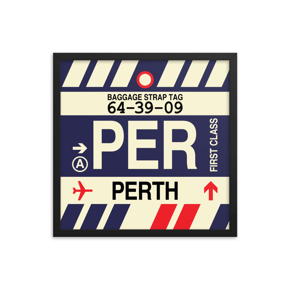 Travel-Themed Framed Print • PER Perth • YHM Designs - Image 05