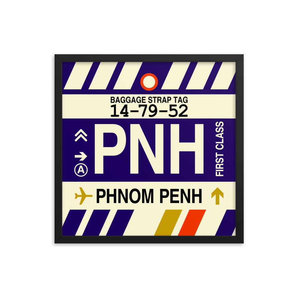 Travel-Themed Framed Print • PNH Phnom Penh Souvenir • YHM Designs - Image 05
