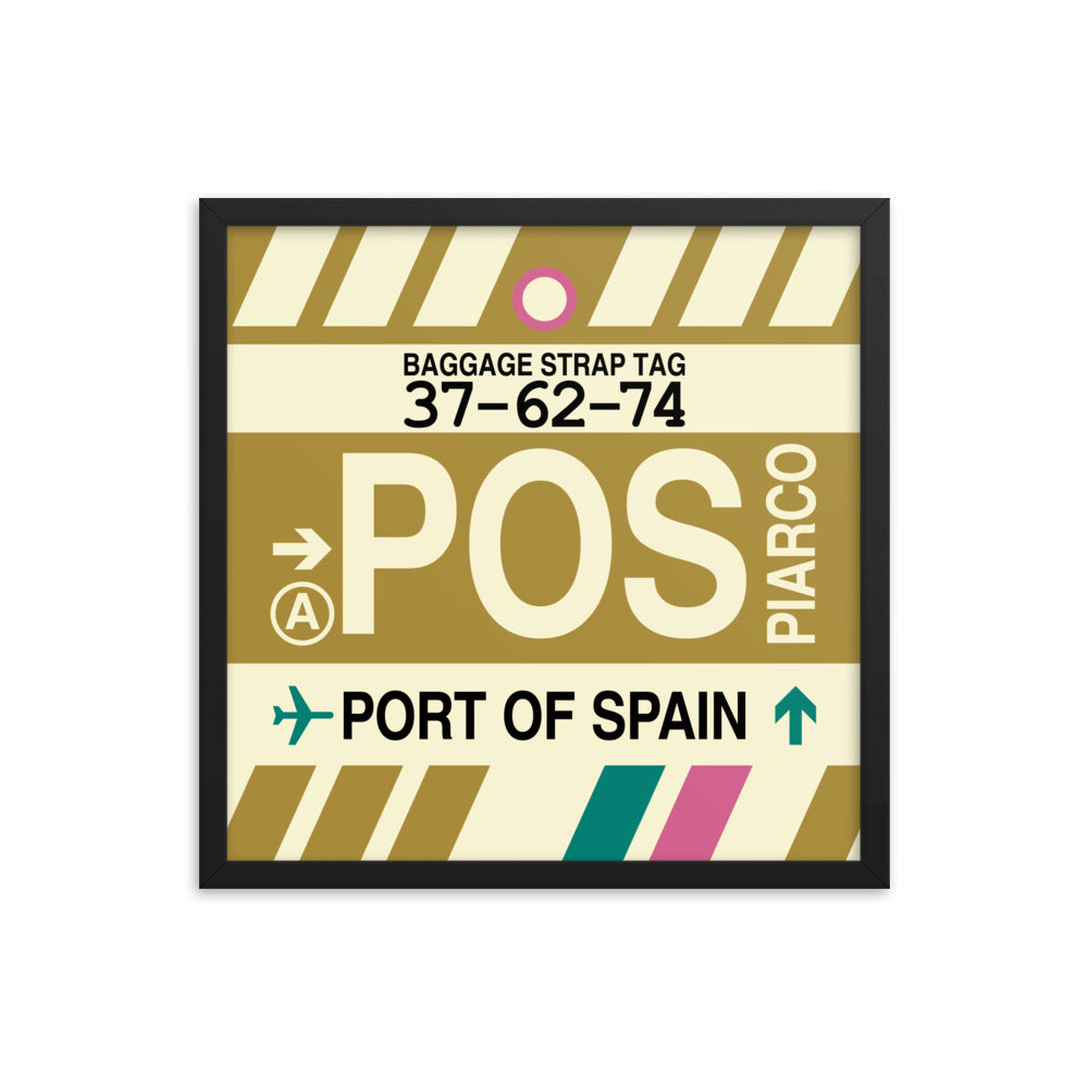 Travel-Themed Framed Print • POS Port of Spain Souvenir • YHM Designs - Image 05