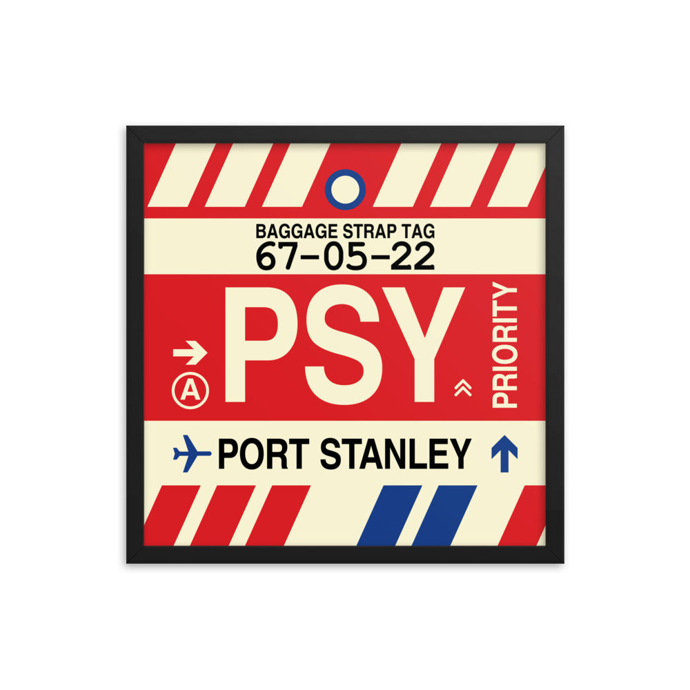Travel-Themed Framed Print • PSY Port Stanley Souvenir • YHM Designs - Image 05