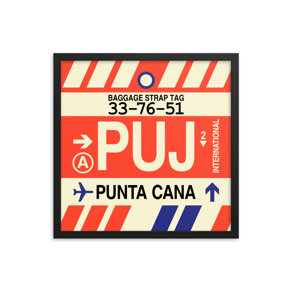Travel-Themed Framed Print • PUJ Punta Cana Souvenir • YHM Designs - Image 05