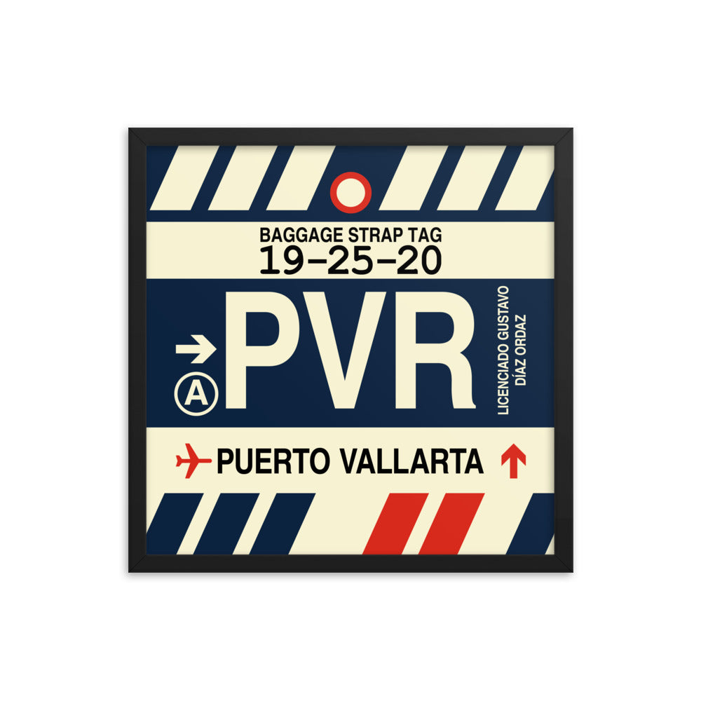 Travel-Themed Framed Print • PVR Puerto Vallarta Souvenir • YHM Designs - Image 05
