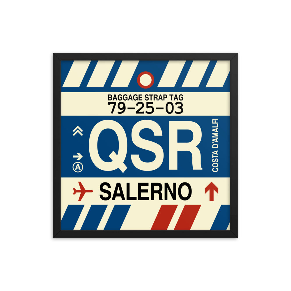 Travel-Themed Framed Print • QSR Salerno Souvenir • YHM Designs - Image 05