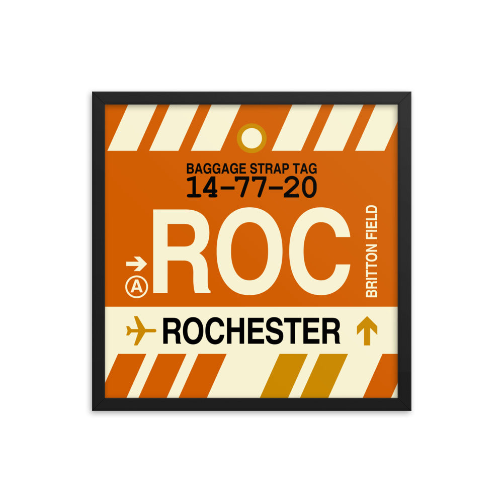 Travel-Themed Framed Print • ROC Rochester Souvenir • YHM Designs - Image 05