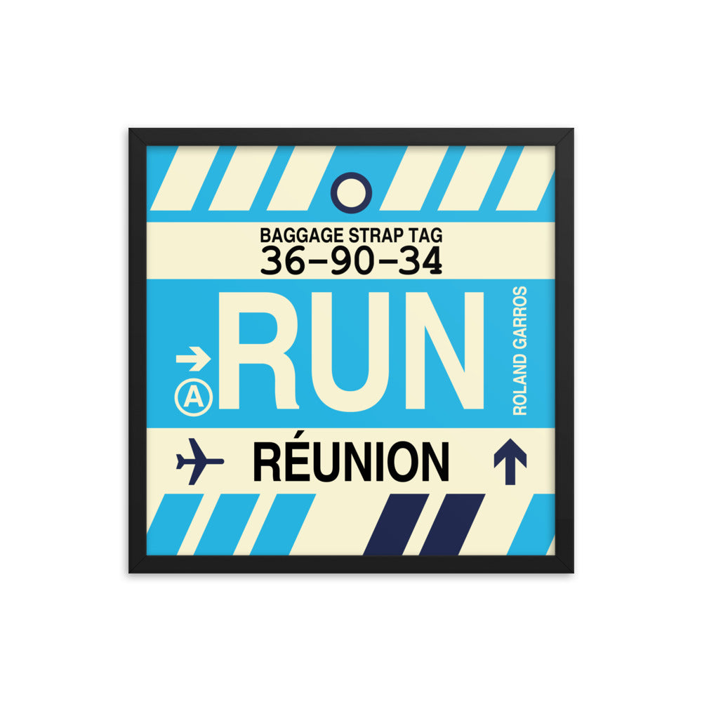 Travel-Themed Framed Print • RUN St-Denis Souvenir • YHM Designs - Image 05