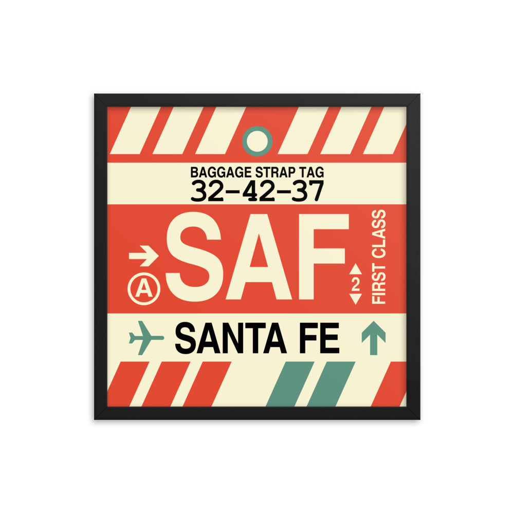 Travel-Themed Framed Print • SAF Santa Fe Souvenir • YHM Designs - Image 05