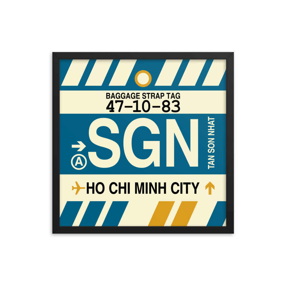 Travel-Themed Framed Print • SGN Ho Chi Minh City • YHM Designs - Image 05