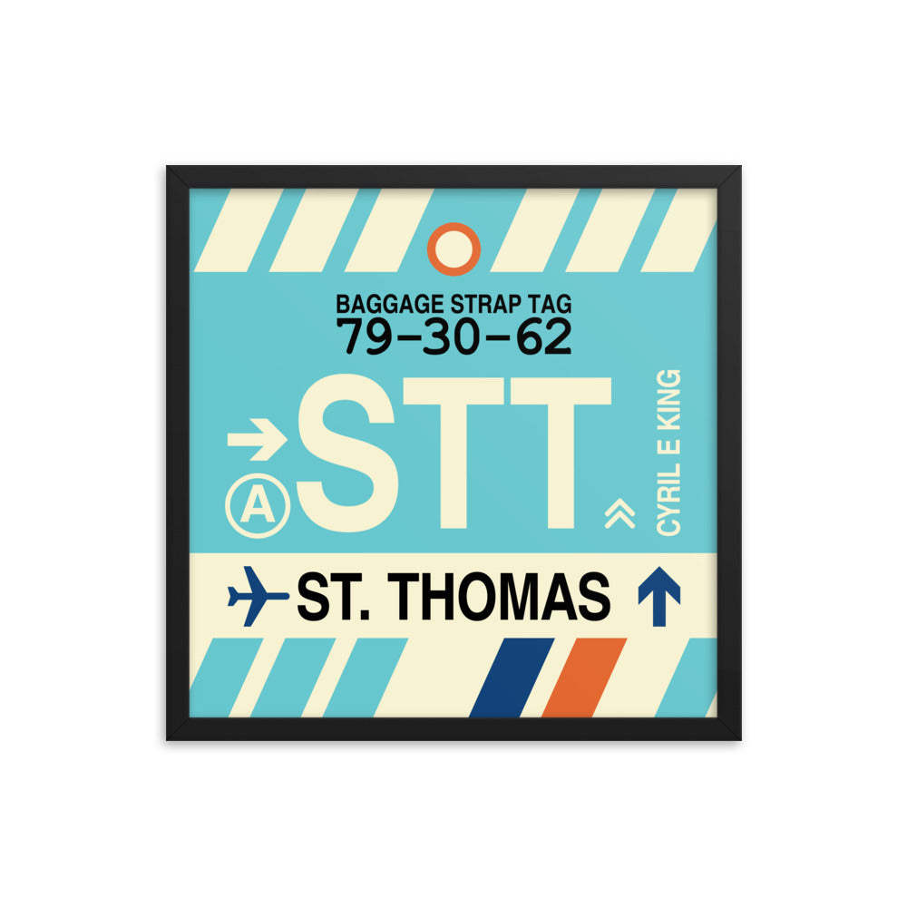 Travel-Themed Framed Print • STT St. Thomas • YHM Designs - Image 05