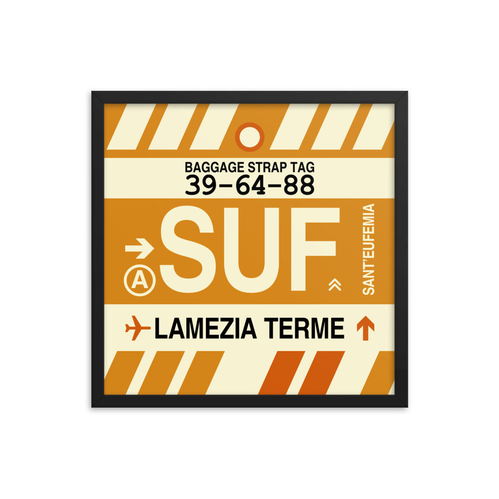 Travel-Themed Framed Print • SUF Lamezia Terme • YHM Designs - Image 05
