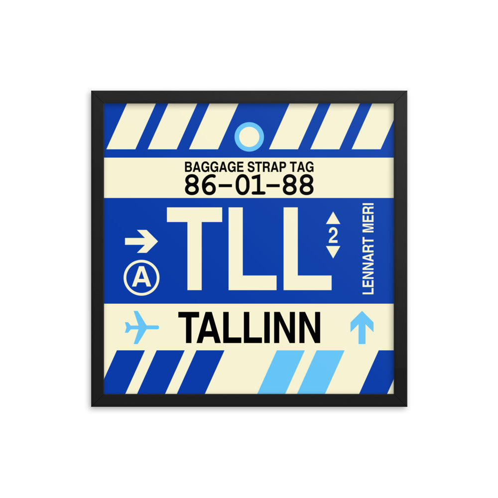 Travel-Themed Framed Print • TLL Tallinn Souvenir • YHM Designs - Image 05