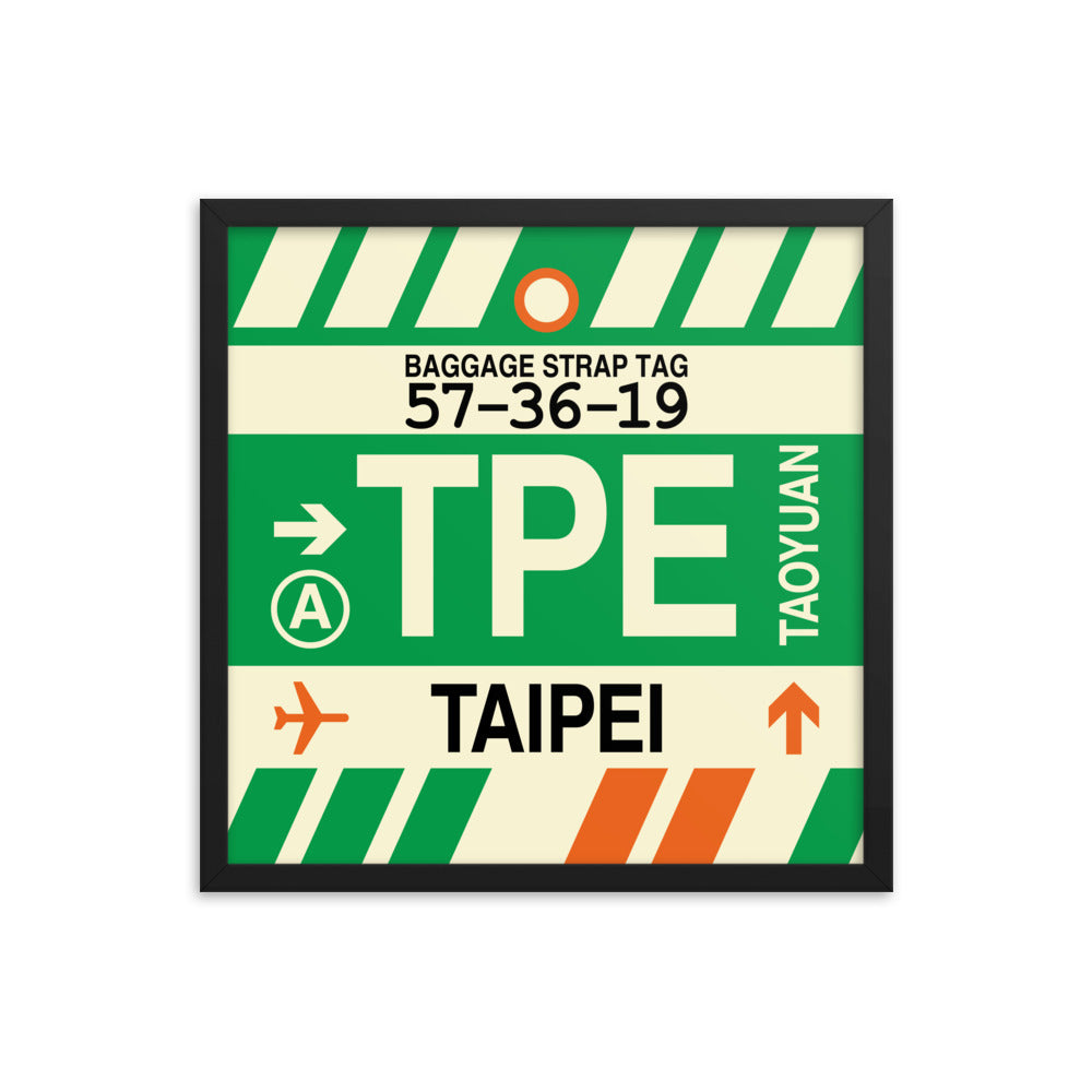 Travel-Themed Framed Print • TPE Taipei Souvenir • YHM Designs - Image 05
