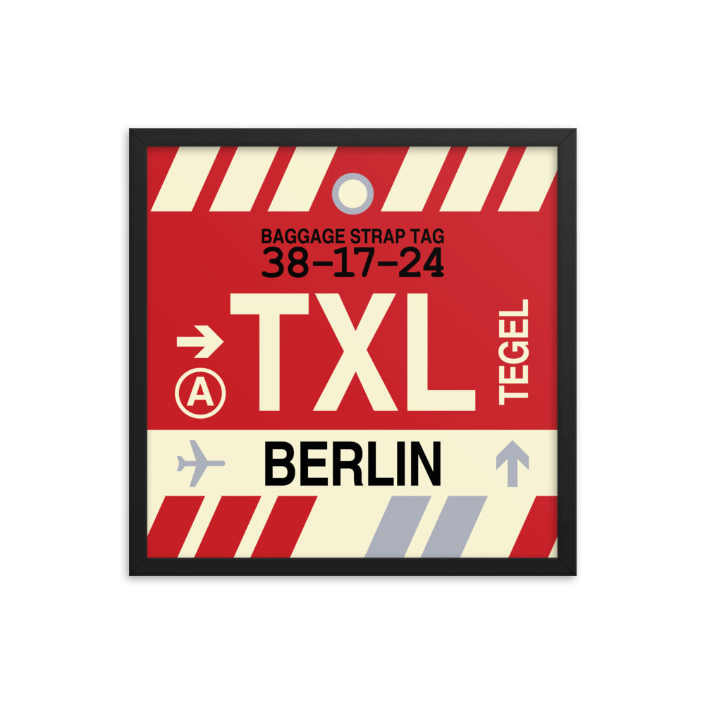 Travel-Themed Framed Print • TXL Berlin Souvenir • YHM Designs - Image 05