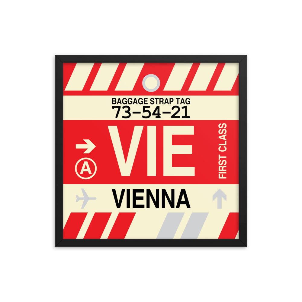 Travel-Themed Framed Print • VIE Vienna • YHM Designs - Image 05
