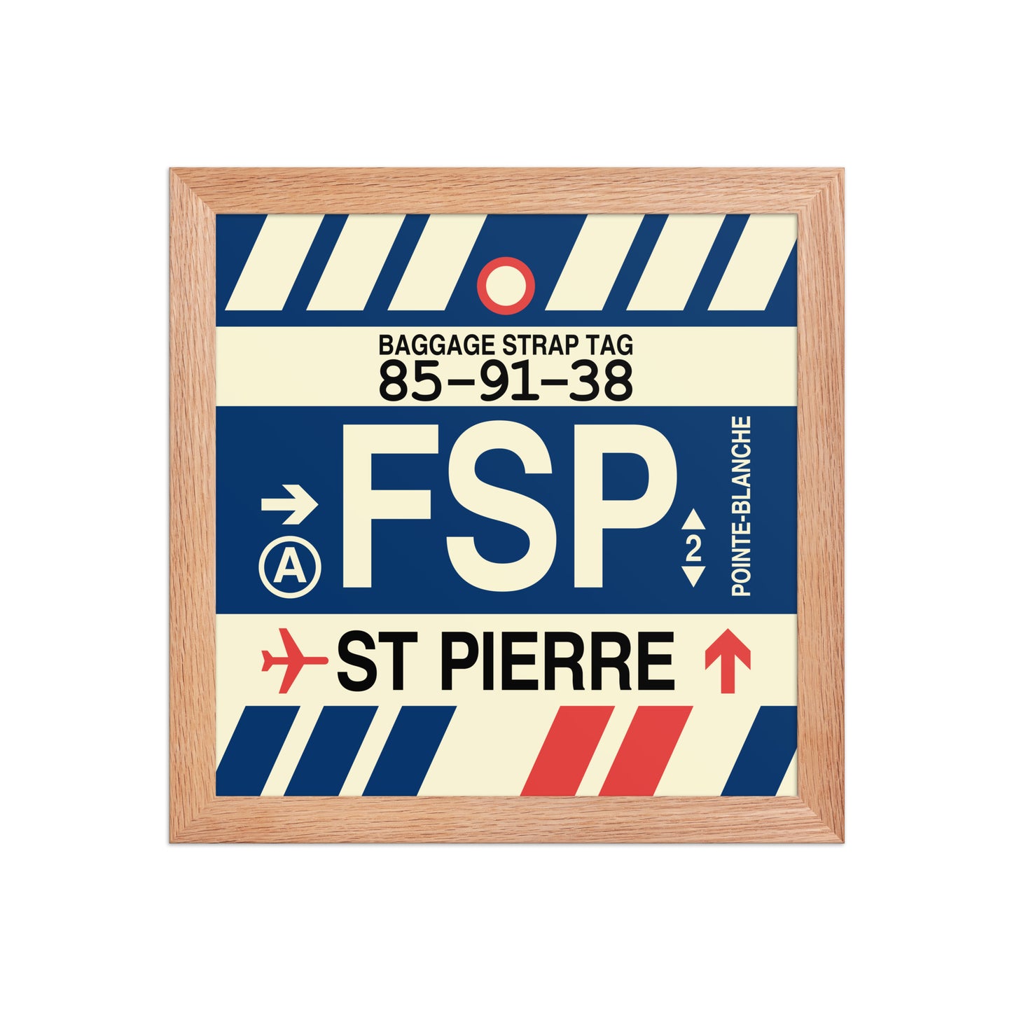 Travel-Themed Framed Print • FSP St-Pierre Souvenir • YHM Designs - Image 06