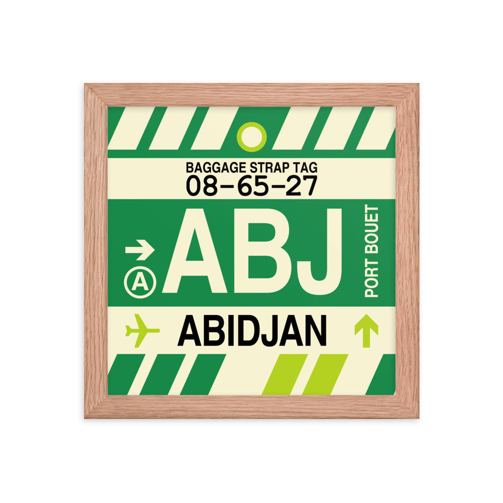 Travel-Themed Framed Print • ABJ Abidjan • YHM Designs - Image 06
