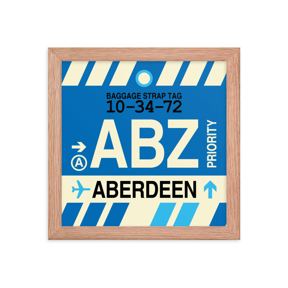 Travel-Themed Framed Print • ABZ Aberdeen • YHM Designs - Image 06