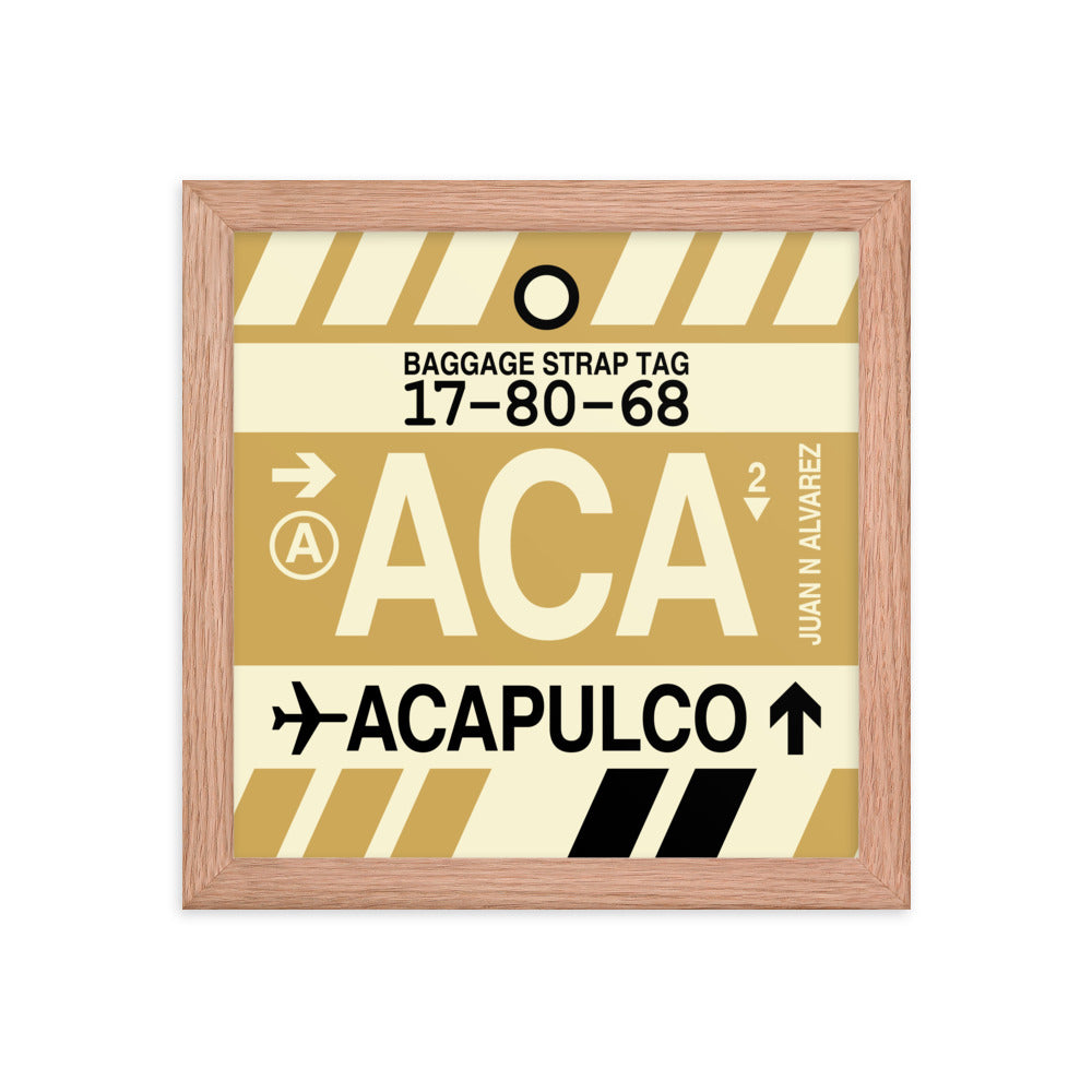 Travel-Themed Framed Print • ACA Acapulco Souvenir • YHM Designs - Image 06