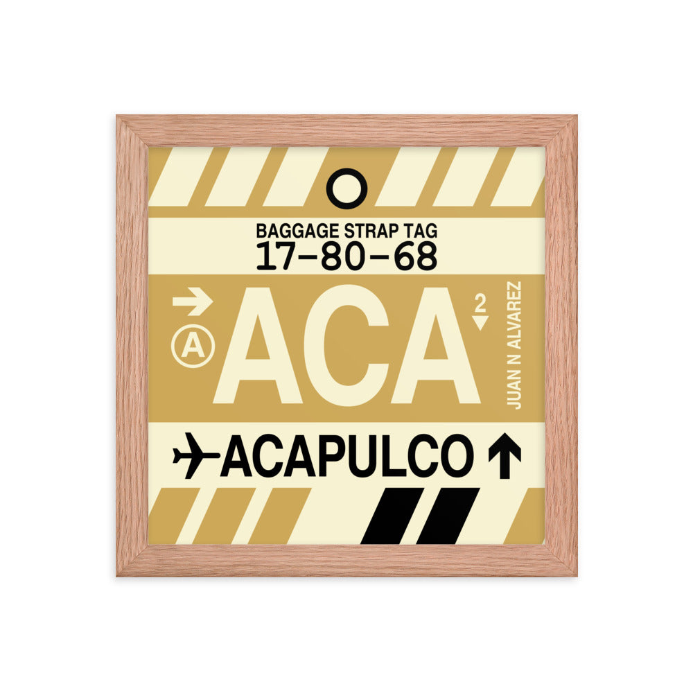 Travel-Themed Framed Print • ACA Acapulco • YHM Designs - Image 06