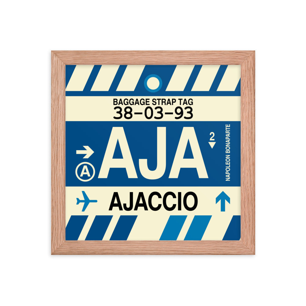 Travel-Themed Framed Print • AJA Ajaccio • YHM Designs - Image 06