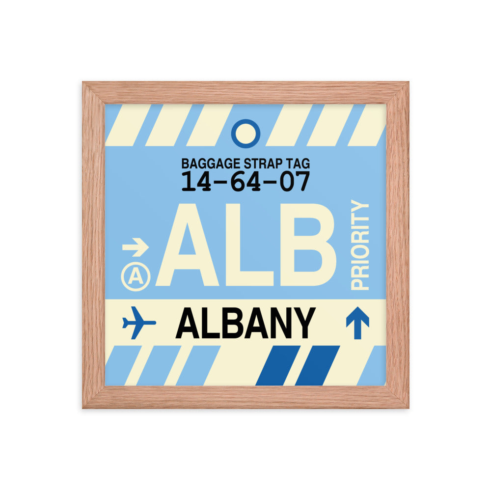 Travel-Themed Framed Print • ALB Albany • YHM Designs - Image 06