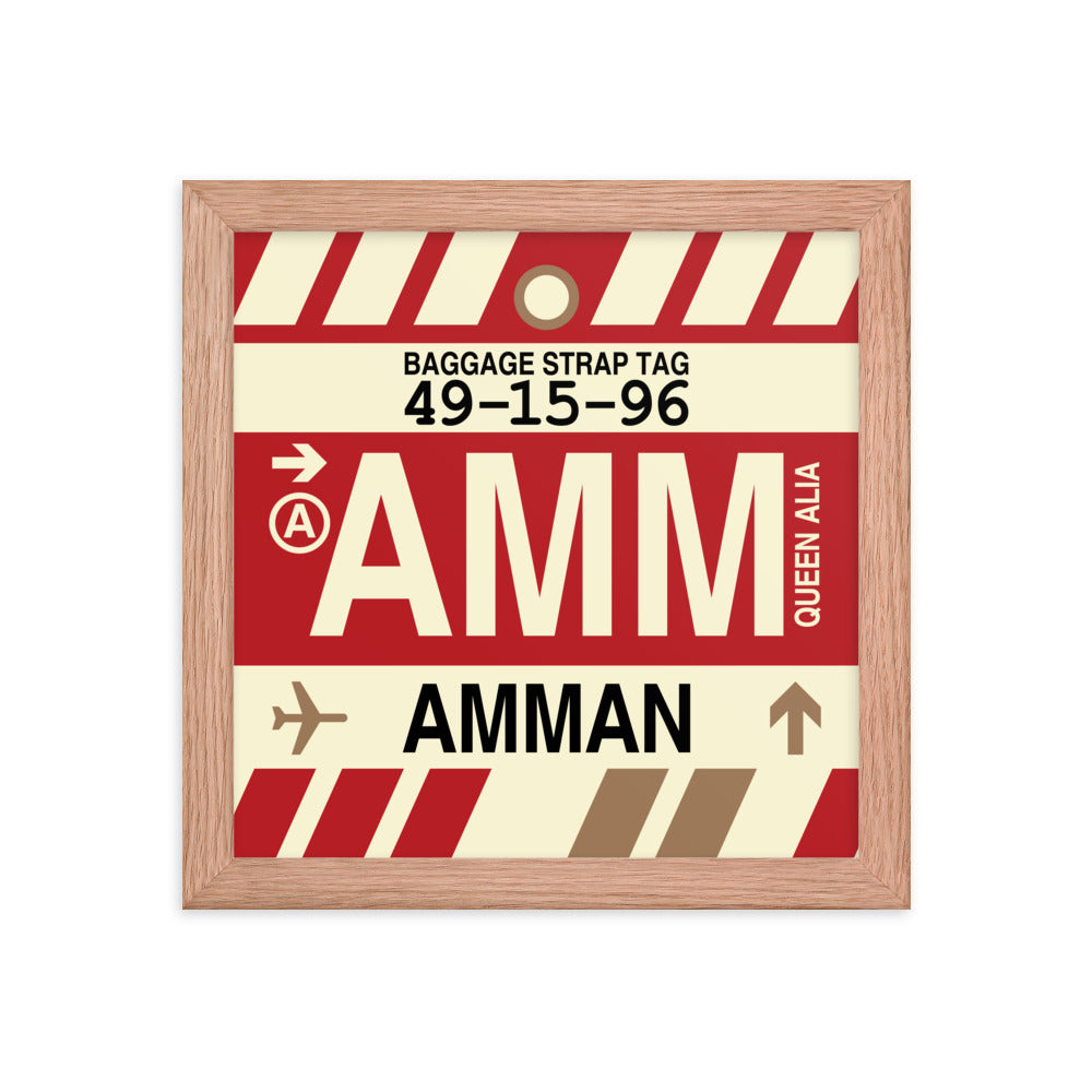 Travel-Themed Framed Print • AMM Amman • YHM Designs - Image 06