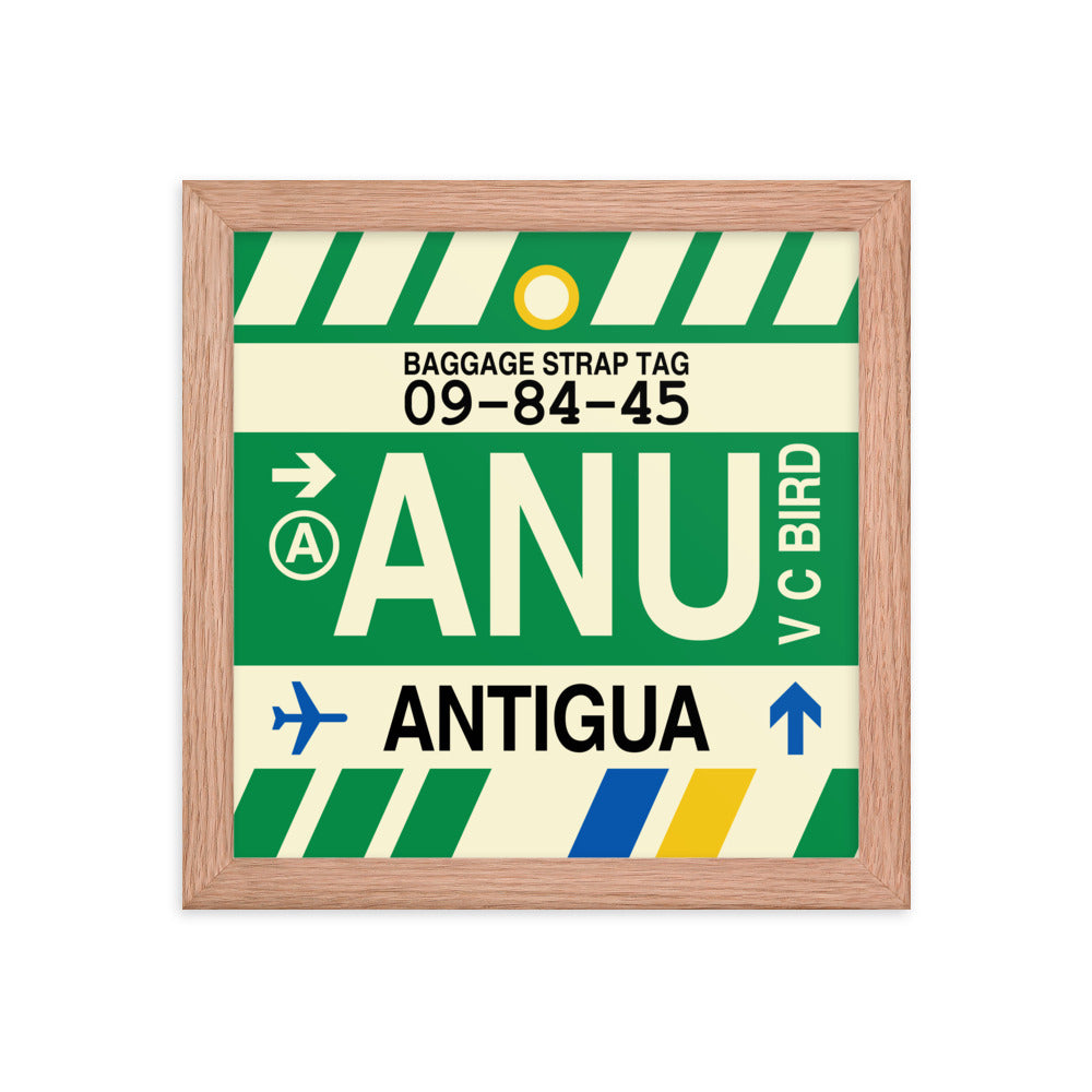 Travel-Themed Framed Print • ANU Antigua Souvenir • YHM Designs - Image 06