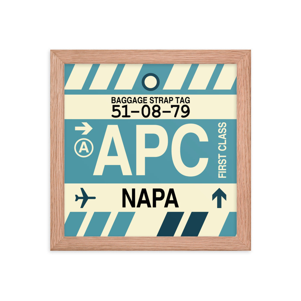 Travel-Themed Framed Print • APC Napa Souvenir • YHM Designs - Image 06