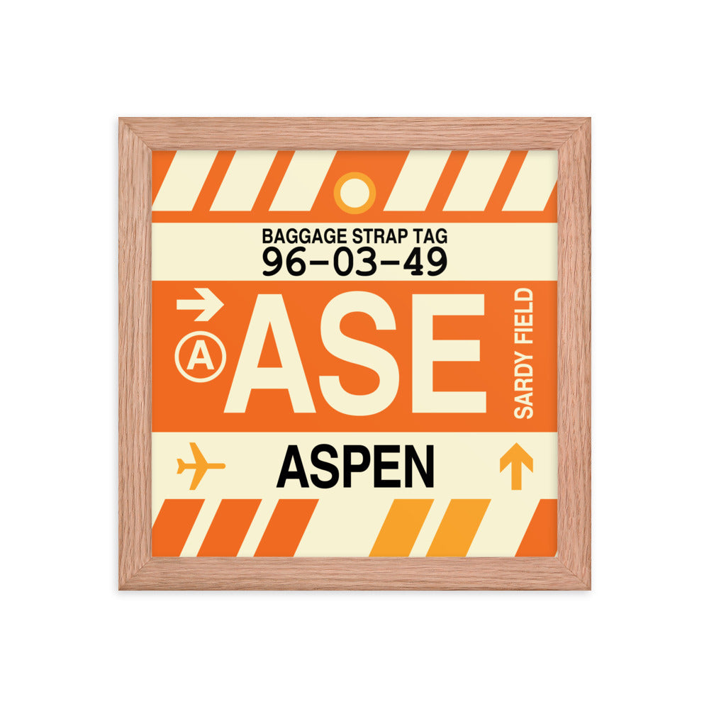 Travel-Themed Framed Print • ASE Aspen Souvenir • YHM Designs - Image 06