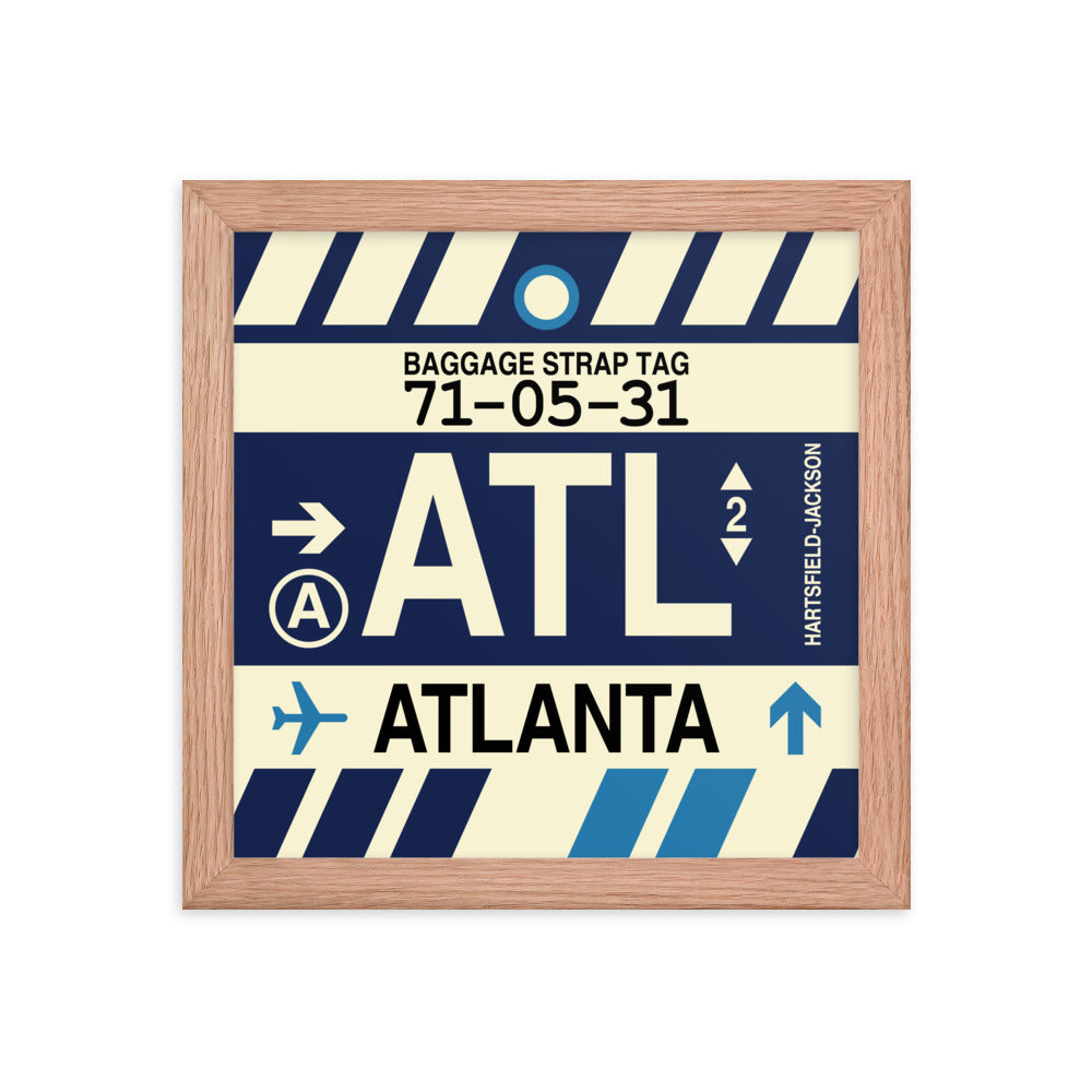 Travel-Themed Framed Print • ATL Atlanta • YHM Designs - Image 06