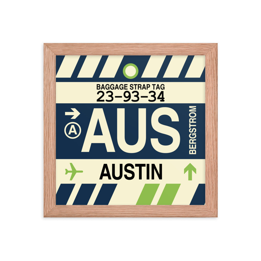 Travel-Themed Framed Print • AUS Austin • YHM Designs - Image 06