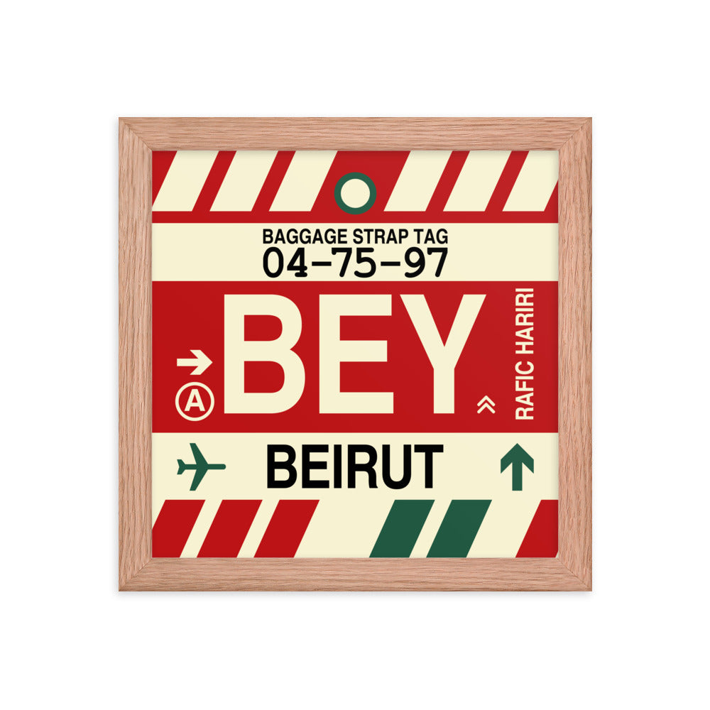 Travel-Themed Framed Print • BEY Beirut • YHM Designs - Image 06