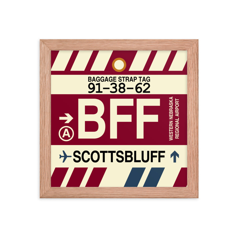 Travel-Themed Framed Print • BFF Scottsbluff Souvenir • YHM Designs - Image 06