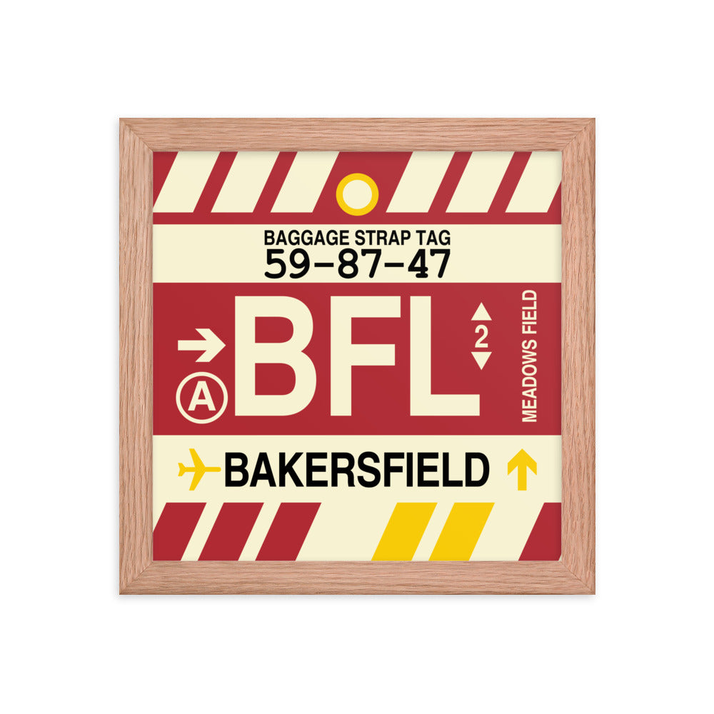 Travel-Themed Framed Print • BFL Bakersfield Souvenir • YHM Designs - Image 06