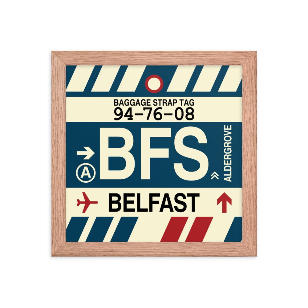 Travel-Themed Framed Print • BFS Belfast Souvenir • YHM Designs - Image 06