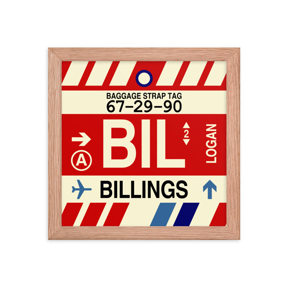Travel-Themed Framed Print • BIL Billings Souvenir • YHM Designs - Image 06