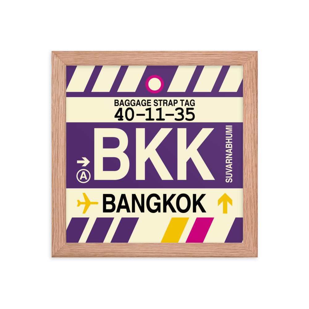 Travel-Themed Framed Print • BKK Bangkok Souvenir • YHM Designs - Image 06