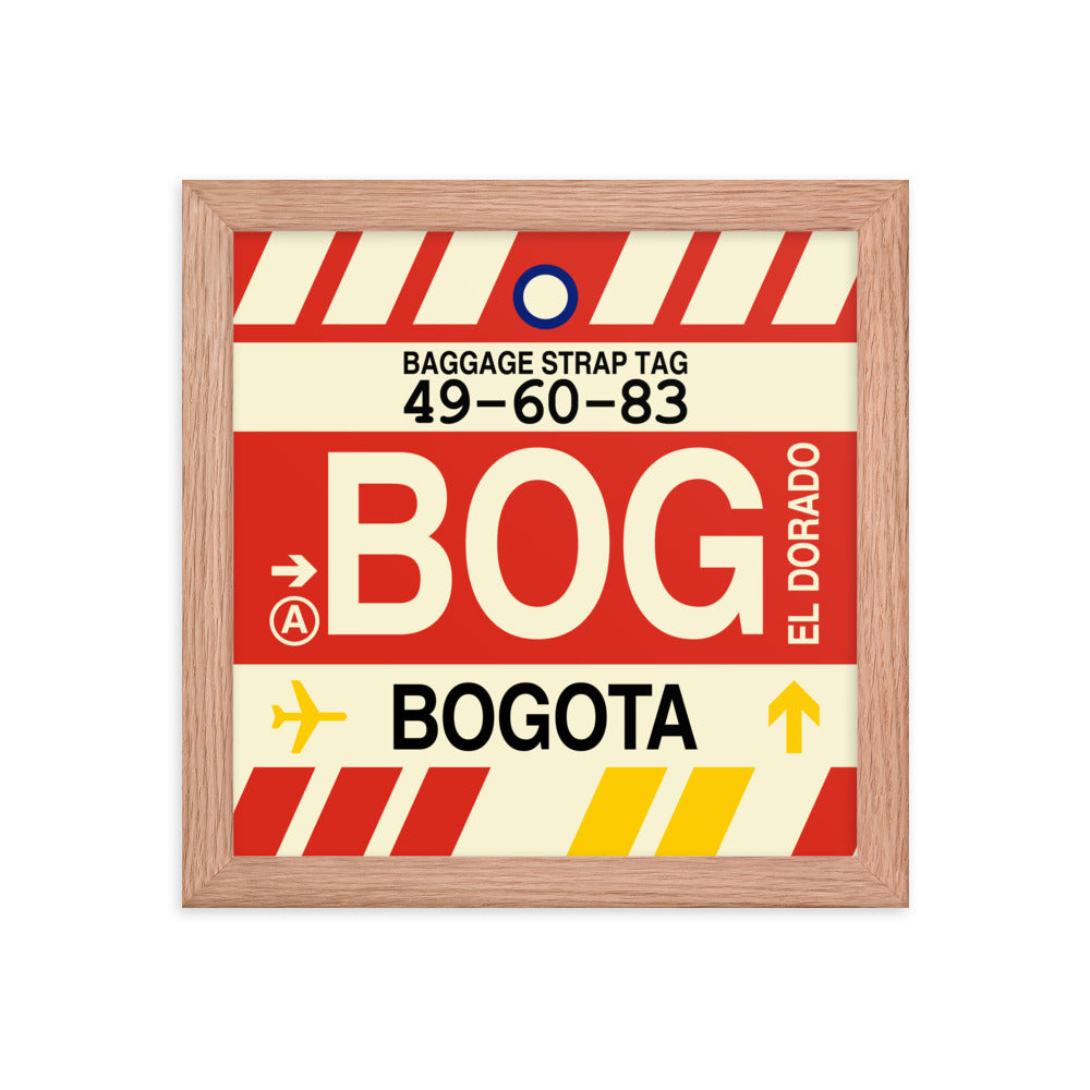 Travel-Themed Framed Print • BOG Bogota Souvenir • YHM Designs - Image 06