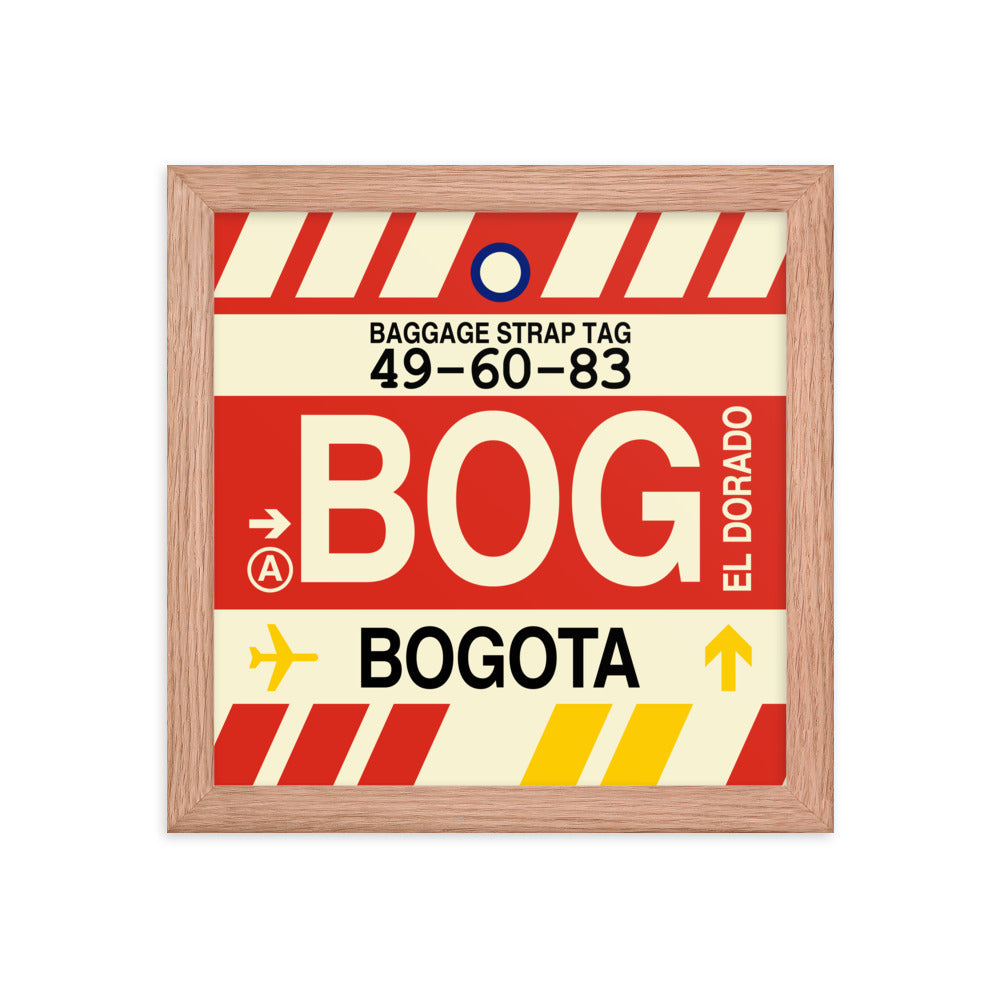 Travel-Themed Framed Print • BOG Bogota • YHM Designs - Image 06